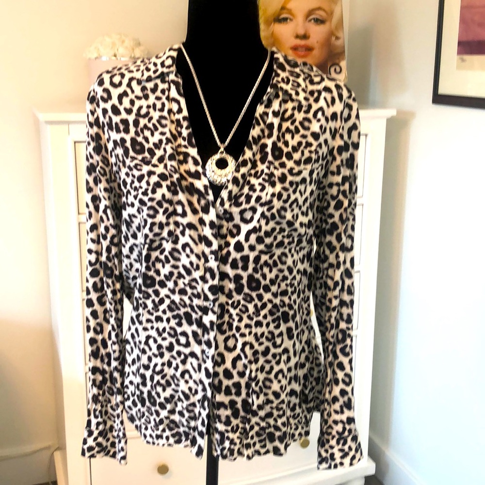 Candies  🦒 Animal Print Blouse ~ L